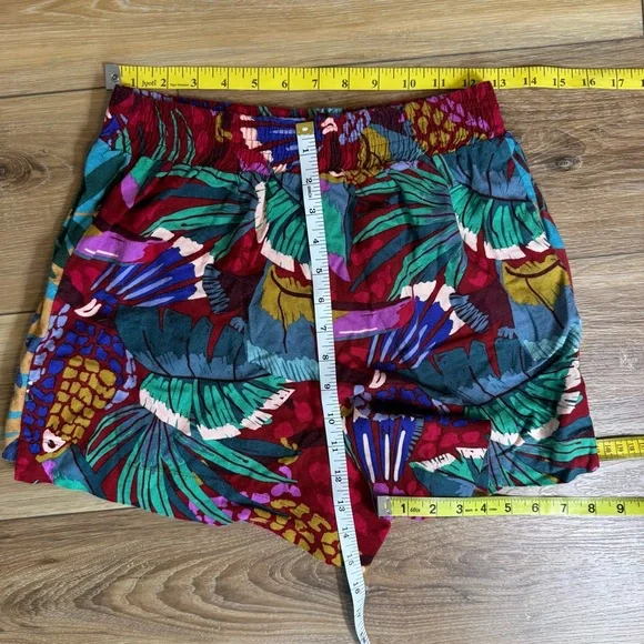 Farm Rio Shorts Toucan Birds Colorful Tropical Print Shorts medium M - Picture 5 of 7